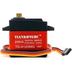 Devremarkt Td-8120Mg 20Kg 180 Derece Metal Dişli Servo Motor 20Kg Yüksek Tork Su Geçirmez Çift Rulman