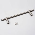 Devrilme Önleyici Raf Koruma Çubuğu, Modern 61 cm (24 inç) Set - 8 mm Metal Çubuk Şarap Dolabı, Kitaplık, Ayakkabı Rafı için 2 Uç Kapaklı, Renk