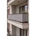 Devrim Olivya Tekstil Antrasi-Gri Bağcıklı Balkon Perdesi Demir Kapama Gizlilik Sağlayan Dayanıklı Branda - Antrasit - Gri - 70 x 450 cm