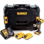 Dewalt DCD709D2T-QW Kömürsüz Kompakt Li-İon 18 V/2.0 Ah Akülü Darbeli Vidalama