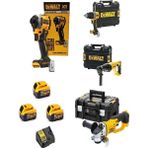 Dewalt DCD805 Darbeli VIDALAMA+DCF850TORK VIDALAMA+DCH133 Kırıcı DELICI+DCG412 Avuç Taşlama+3 x 5 Ah Akü 1 x Dolum Cihazı