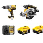 DEWALT DCD996NT + DCS565NT + 2 X 5 AH AKÜ + ŞARJ CİHAZI