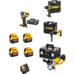 Dewalt DCF922 ( Somun Sıkma ) 400NM+ DCH133 ( Kırıcıdelici )+ DCD805 ( Darbeli Vidalama ) + DCG412 ( Avuç Içi Taşlama ) + 4x 5 Ah Akü + Dolumcihazı