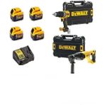Dewalt DCH133 Şarjlı 2.6 Jolue Kırıcı Delici + DCD805 Darbeli Vidalama + 4X5 Ah Akü + 1 x Dolum Cihazı