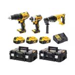 Dewalt DCK369M3T 18V XR 4.0AH Li-Ion Kömürsüz 3 Parça Kit Akülü Vidalama Makinesi