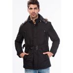 Dewberry 1040001M8633 Siyah Erkek Mont