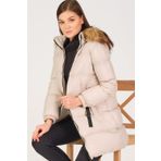 Dewberry 1160001Z6705014 Bej Kadın Mont