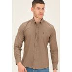 Dewberry G765 Dewberry Erkek Gömlek-Kahve - 2XL