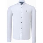 Dewberry G784 Dewberry Hakim Yaka Erkek Gömlek-Beyaz - 2XL