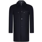 Dewberry PLT8335 Diagonal Siyah Erkek Palto