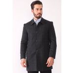 Dewberry PLT8364 Ekose Antrasit Erkek Palto