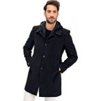 Dewberry Plt8366 Erkek Palto - Siyah - 2XL