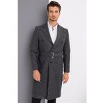 Dewberry Plt8382 Antrasit Desenli Erkek Palto