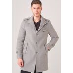 Dewberry PLT8391 Gri Erkek Palto