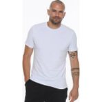 Dewberry T8569 Bisiklet Yaka Beyaz 3'lü Erkek T-shirt
