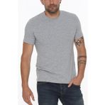 Dewberry T8569 Bisiklet Yaka Gri Erkek T-shirt