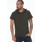 Dewberry T8570 Kapşonlu Haki Erkek T-shirt