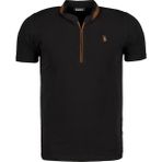 Dewberry T8571 Dewberry Fermuarli Erkek T-Shirt-Koyu Siyah