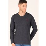 Dewberry T8587 Koyu Gri Erkek Uzun Kol T-Shirt