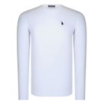 Dewberry T8588 Açık Beyaz Erkek Uzun Kol T-Shirt