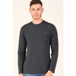 Dewberry T8588 Gri Antrasit Erkek Uzun Kol T-Shirt