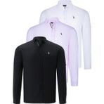 Dewberry Üçlü Set G674 Dewberry Erkek Gömlek-Siyah-Beyaz-Pembe - XL - Siyah - Beyaz - Pembe