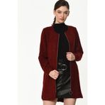 Dewberry Z6603 Bordo Kadın Kaban