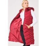 Dewberry Z6725 Açık Bordo Kadın Yelek