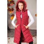 Dewberry Z6725 Bordo Kadın Yelek
