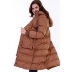 Dewberry Z6736 Gri Kadın Mont