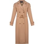 Dewberry Z6737 Dewberry Bayan Trençkot-Açık Camel - 2XL