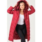 Dewberry Z6751 Bordo Kadın Kaban