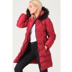 Dewberry Z6760 Bordo Kadın Kaban