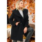 Dewberry Z6776 Dewberry Bayan Kaban Düz Siyah - Koyu Siyah - XL