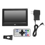 DEWIN 17,8 cm (7 inç) dijital fotoğraf çerçevesi, tutucu setli, LED ekran, HD fotoğraf çerçevesi desteği, çalar saat MP3/4 film video ses çalar, ev ofis için (ABD fişi)