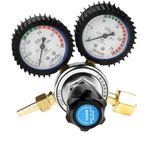 DEWIN CO2 regülatörü Gaz tüpü regülatörü, G5/8 CO2 gazı tüpü regülatörü Karbon dioksit kaynak basınç düşürücü G5/8