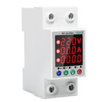 DEWIN Dijital Elektrik Ölçer, Akıllı Ölçüm Cihazı Enerji İzleyicisi Aşırı Gerilim Koruyucu Şalter Kesici 2P 63A AC230V (Boyut: WIFI)