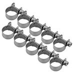 DEWIN Hortum Kelepçesi - Hortum Kelepçesi Paslanmaz Çelik Mini Yakıt Hattı Boru Kelepçesi Klipsi 6 mm-20 mm İsteğe Bağlı Boyut 10 Adet (14-16 mm)