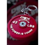 Dex Supports Fitness Ağırlık Plakası Minyatür Anahtarlık Silikon Model - Kırmızı
