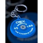 Dex Supports Fitness Ağırlık Plakası Minyatür Anahtarlık Silikon Model - Mavi
