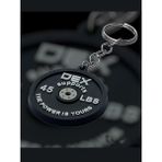 Dex Supports Fitness Ağırlık Plakası Minyatür Anahtarlık Silikon Model - Siyah