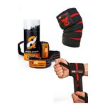 Dex Supports Knee Wraps 8 Loop Lifting Straps Wrist Wraps Fitness Aksesuarları