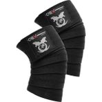 Dex Supports Lasting Energy Fitness Knee Wraps Legend Series , Sporcu Diz Bandajı, Fitness Diz Sargısı 2’li Paket - Siyah - Standart