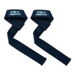 Dex Supports Lifting Straps, Halter Kayışı 2'li Paket - Standart - Siyah