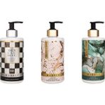 Dexclusive Luxury Banyo Konsepti Losyonlu Sıvı Sabun 400 ml Beyaz Marble Serisi 3'lü Derinlemesine Temizlik