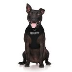 Dexil Limited Güvenlik Siyah Renk Kodlu Çekilmez Ön ve Arka D Halka Dolgulu ve Su Geçirmez Yelek Köpek Koşumu, Köpeğinizin Başkalarını Önceden Uyandırarak Kazaları Önler (L)