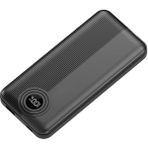 Dexim W3 Type C+Lightning Entegre Kablolu LED Göstergeli 10.000 mAh Siyah Powerbank