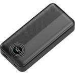 Dexim W4 DCA0068 2x Type C Kablolu 22.5W Pd LED Göstergeli 18w Giriş 20w Çıkış 20.000 mAh Siyah Powerbank