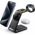 Dexmon 15W Apple Watch Iphone Airpods Uyumlu Magsafe Kablosuz Şarj Standı - Siyah