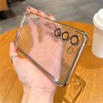 Dexmon Galaxy S23 Plus Kılıf 3D Kamera ve Lens Mercek Korumalı Ultra Lüks Razer Plating Case - Gold